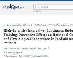 فاصله زمانی با شدت بالا در مقابل تمرین استقامتی مداوم: اثرات پیشگیرانه بر تغییرات هورمونی و سازگاری های فیزیولوژیکی بیماران پیش دیابت