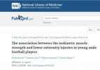 The association between the isokinetic muscle strength and lower extremity injuries in young male football players