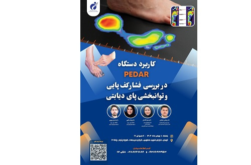 کارگاه «کاربرد دستگاه PEDAR در بررسی فشار کف پایی و توانبخشی پای دیابتی
