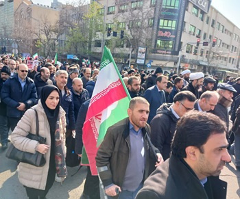 حضور مسئولان پژوهشگاه تربیت‌بدنی و علوم ورزشی با جامعه دانشگاهی در جشن پیروزی انقلاب اسلامی